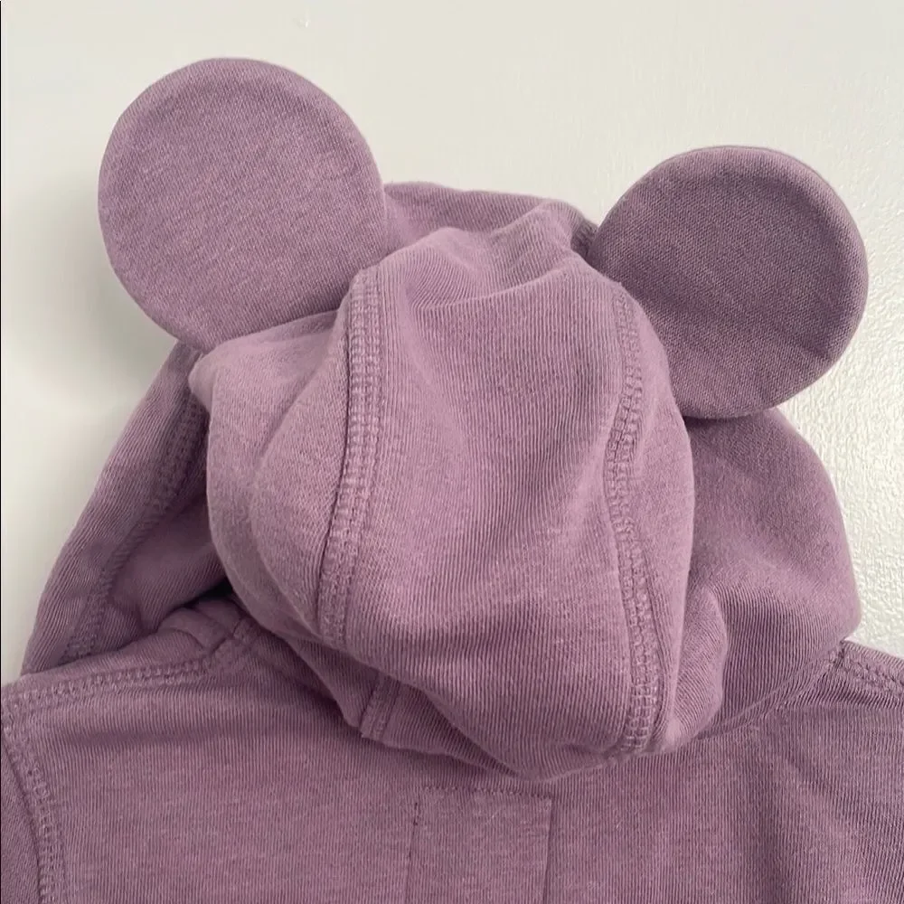 Two footies GAP Purple and dog One Piece with Hood 6-12months